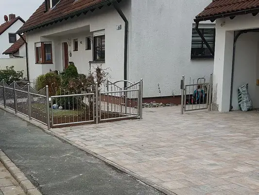 8. Pflasterarbeiten - Neugestaltung der Gartenanlage mit neuem Pflaster in Großenseebach8